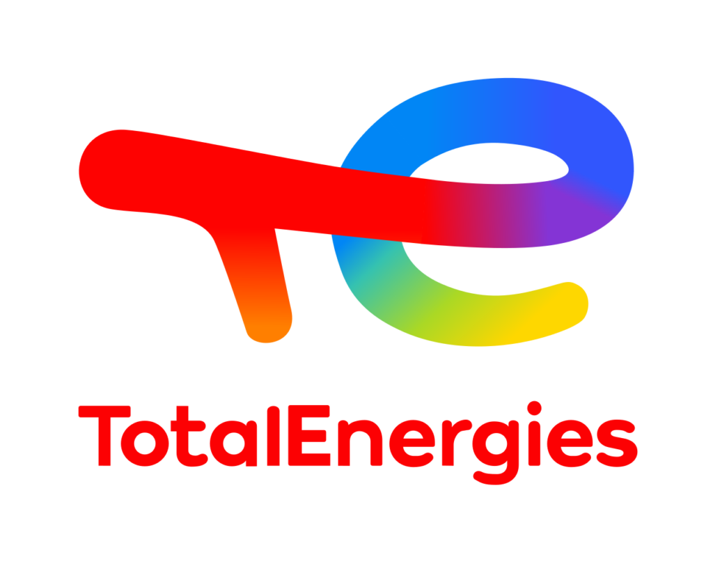 Logo TotalEnergies multicolore utilisé par johan-prades-garage dans le tarn